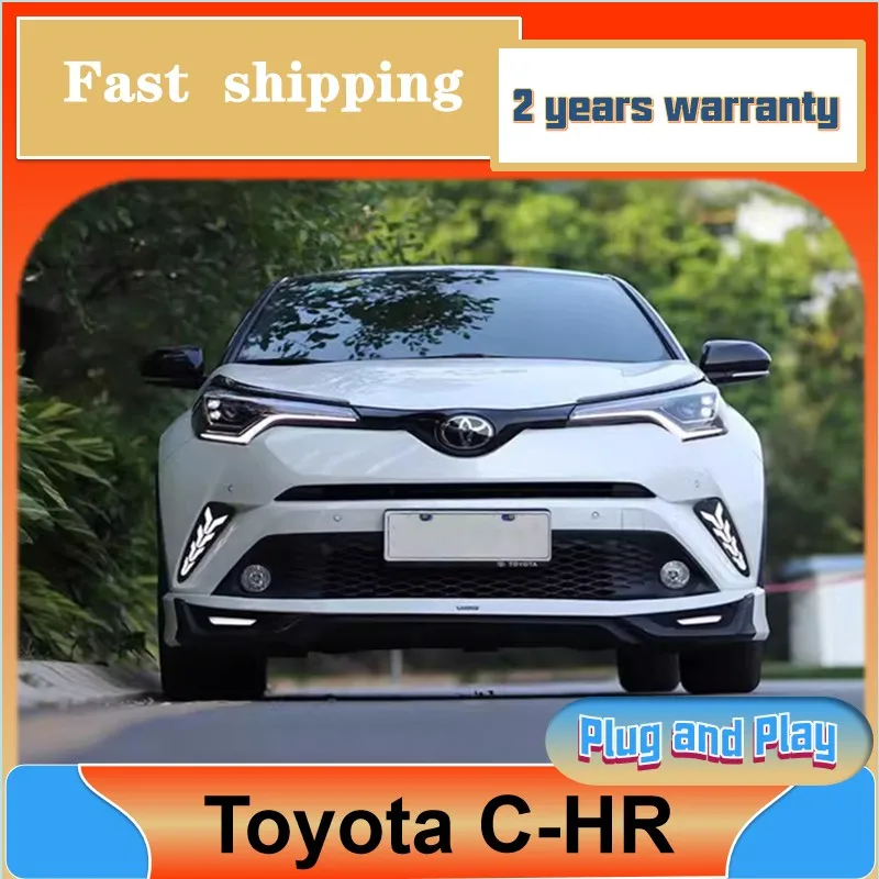 Car Styling for Toyota C-HR Head Lights 2018-2021 CHR Headlight DRL Turn Signal Low High Beam Projector Lens