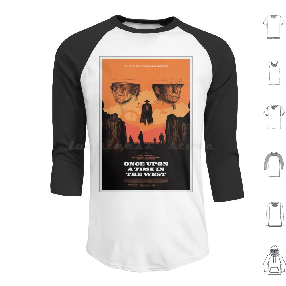 Once Upon A Time In The West Sergio Leone Fan Art Hoodie Cotton Long Sleeve Once Upon A Time In The West Sergio Leone Fan