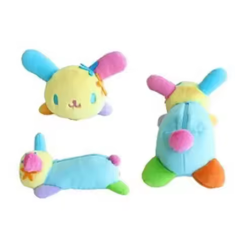 Sanrio Cartoon Cute Usahana Plush Student Pencil Case kawaii Bunny Makeup Bag Zipper Pen Bag Pencil Pouch Storage Organizer gift product image