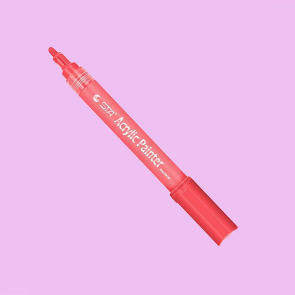 

24PCS Acrylic Marker Pens Fine Tip Waterproof Paint Markers for Rock Ceramic Fabric Art Crafts Painting