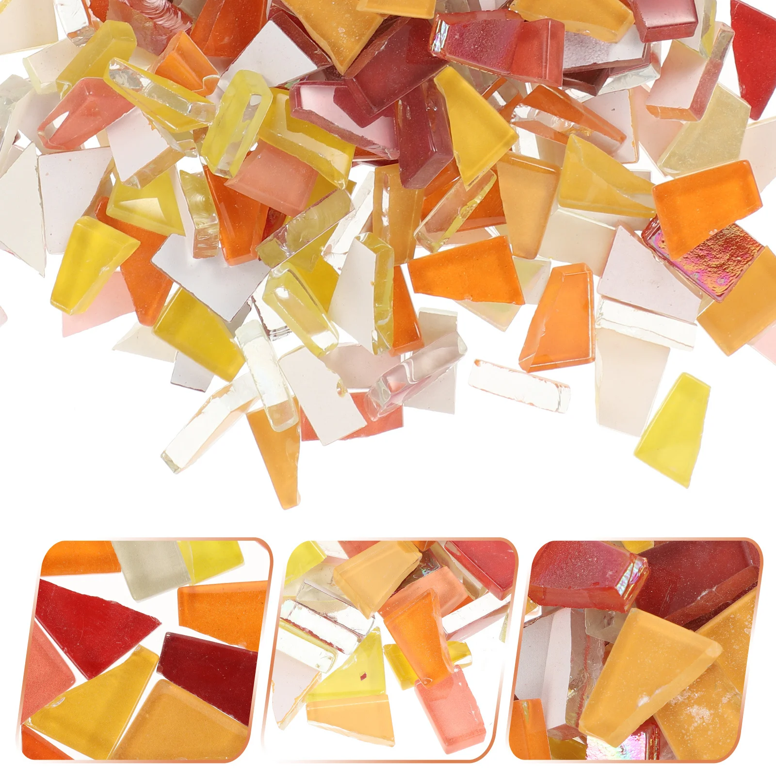 

1 Bag Mosaic Tiles Glass Mosaic Pieces Colorful Irregular DIY Home Garden Decoration Creative Supplies Tiles Creative Pieces