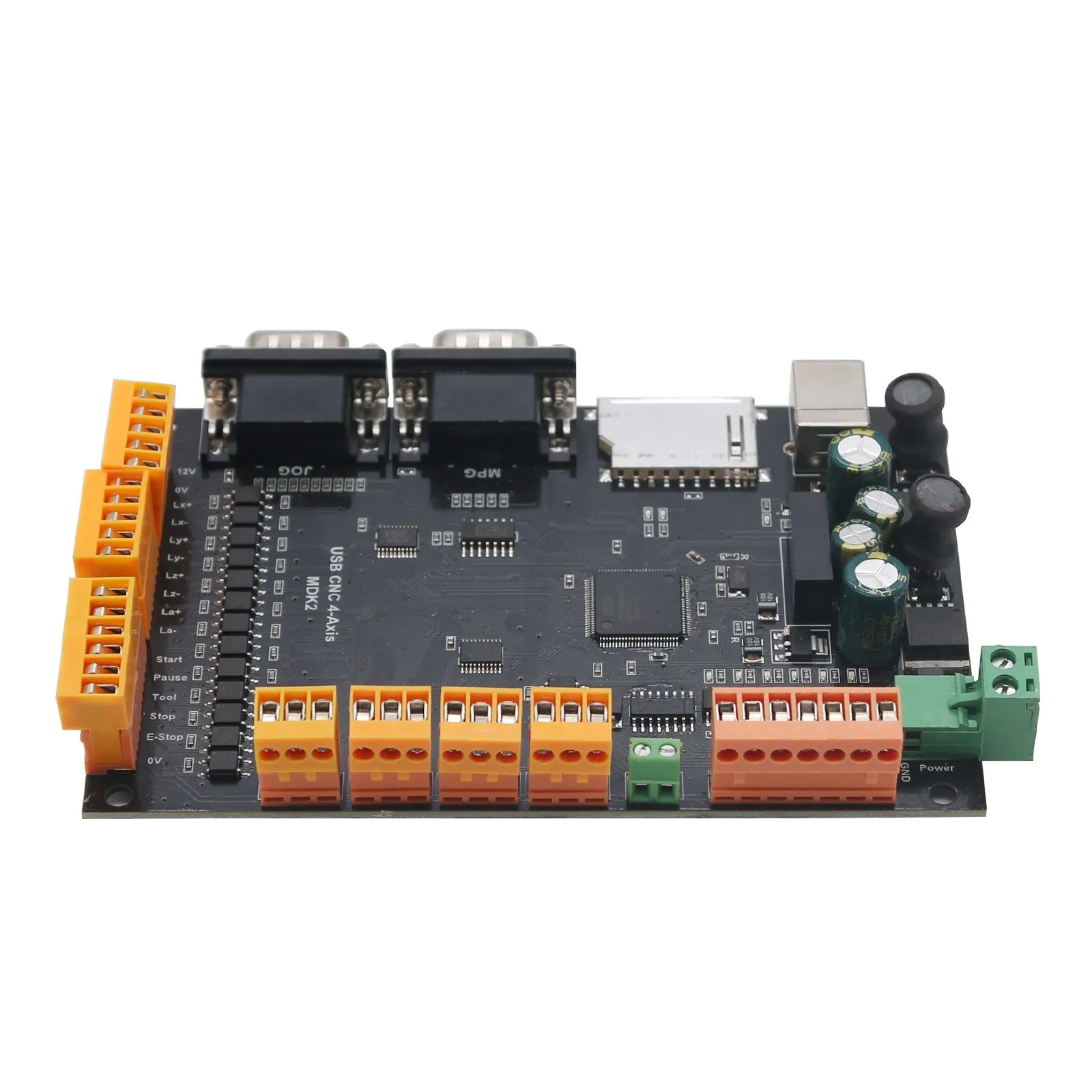 MDK2 USB CNC Breakout Board 100KHz Controller motore passo-passo a 4 assi Interfaccia scheda SD Interfaccia MPG