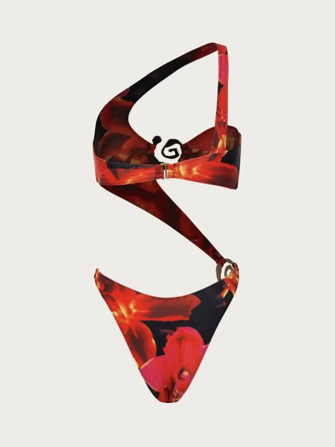 2024 دوامة الرسن قطعة واحدة قطعة واحدة ملابس السباحة مثير طباعة طقم سباحة حريمي الشاطئ عارية الذراعين Monokini ملابس السباحة الإناث