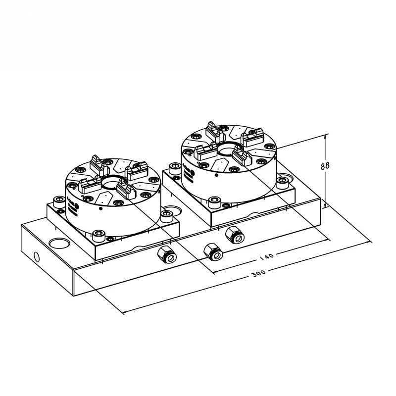 Erowa Clamping Force 6000N CNC Work Table Milling Machine Tool Accessories air  Chuck