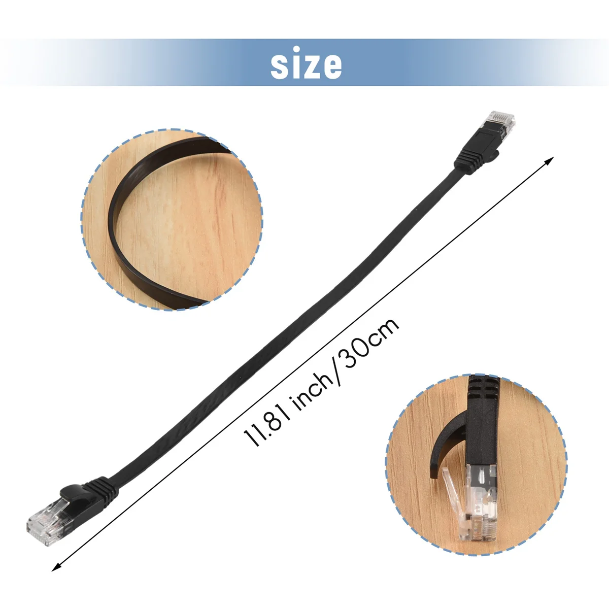 

Better Quality 6 Pcs 1 Ft Flat Internet Network Cable Solid Cat6 High Speed Patch Lan Wire With Snagless Rj45 Connectors