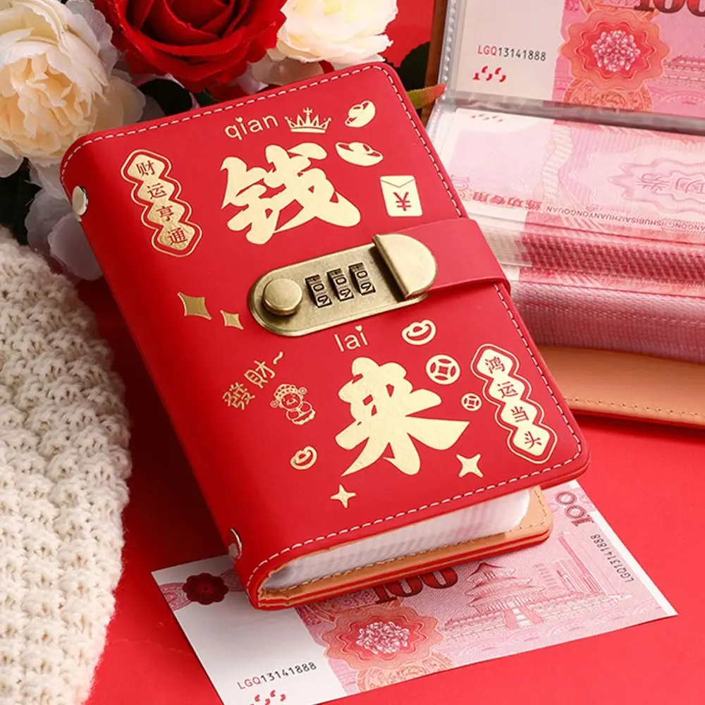 

With Password Lock 200 Envelopes Money Saving Challenge Get Rich Save Money Money Collection Book Waterproof Large Capacity