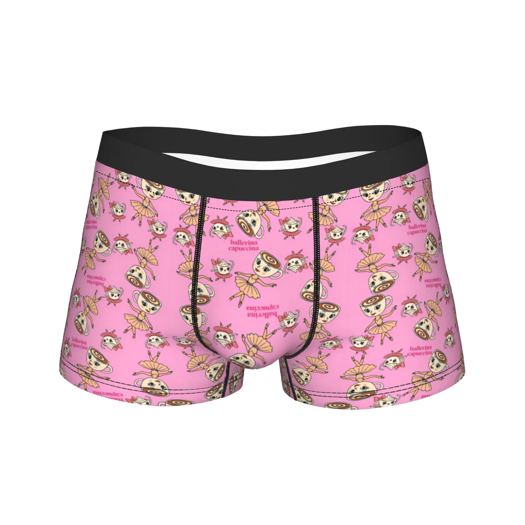 

Ballerina Cappuccino Italian Brainrot Men Underwear Funny Meme Boxer Briefs Shorts Panties Breathable Underpants Homme M-XXL