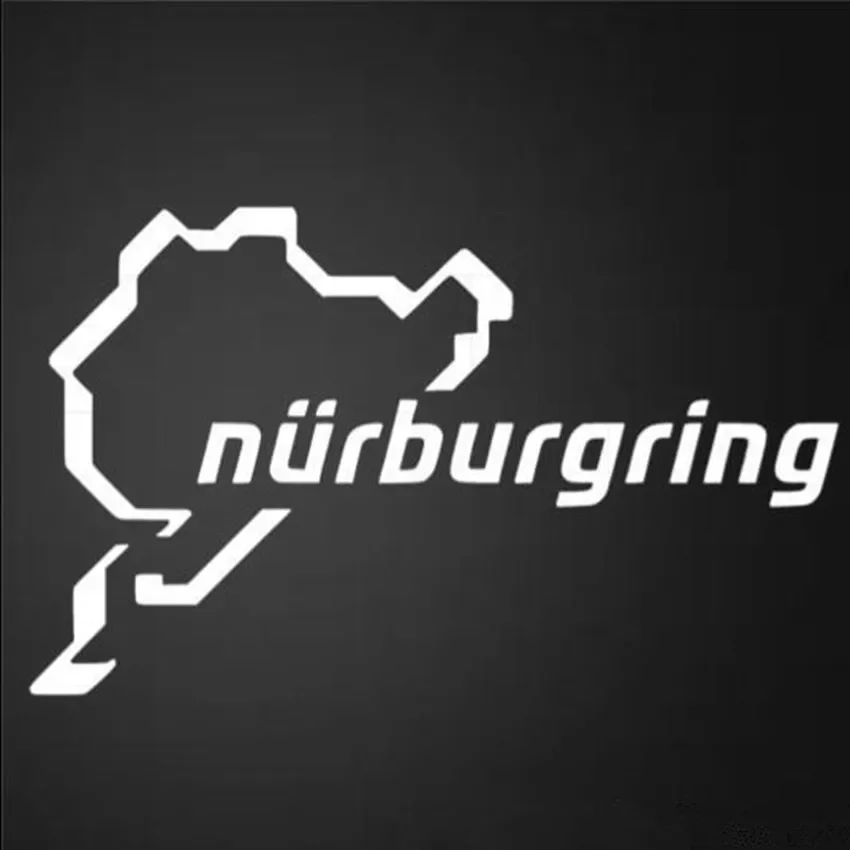 Cool Nurburgring Circuit Map Pattern Waterproof Sticker DIY Decal For Truck Car Window Bumper Racing Styling Accessories
