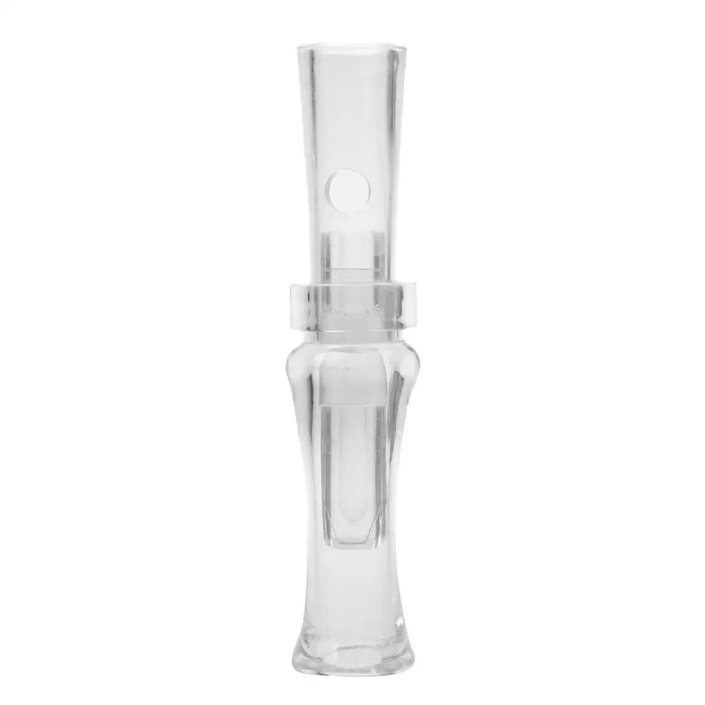 Wild Duck Call PVC Clear Mallard Whistle Replicates Feed and Hail Bird Hunting Accessories for Decoys