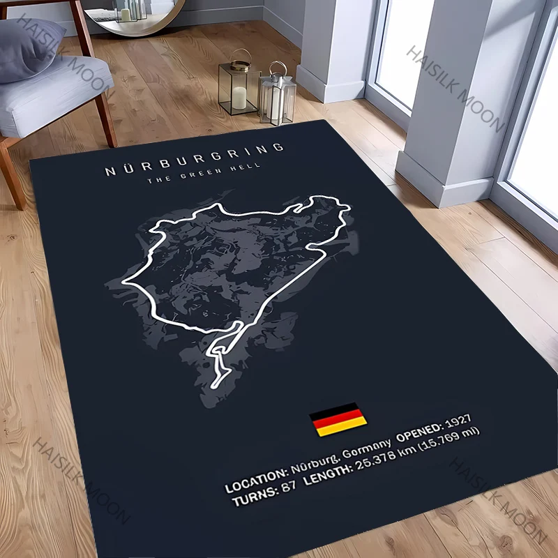 F-ormula--1 Motorsport Track Theme Carpet New Release! Bedroom LivingRoom Sofa Gaming Room Rug Racing Lover Mat Great Gift