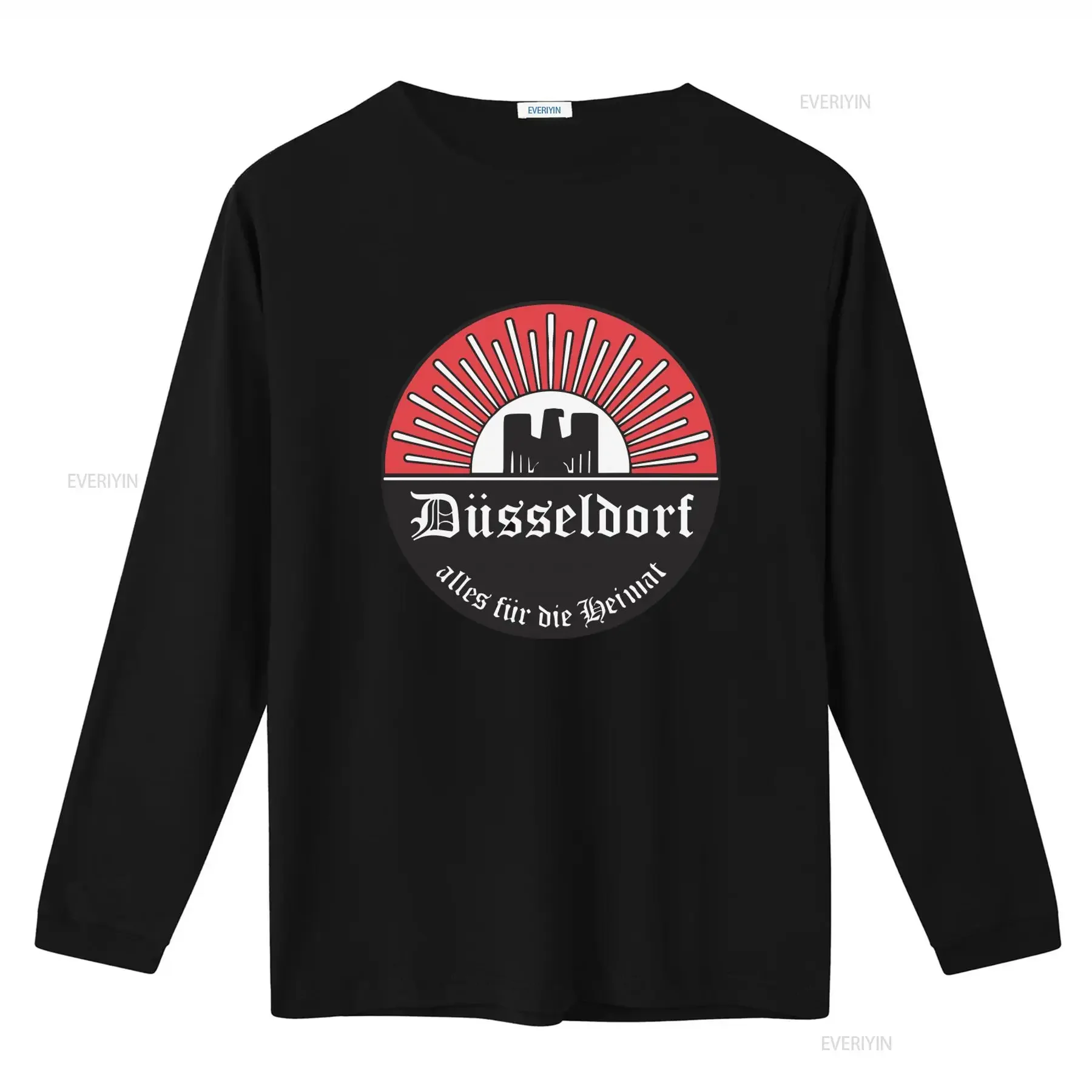 Düsseldorf T Shirt State Capital NRW Metropolis Rhine Ruhr Eagle Design Unique Print for Fashion Lovers vintage Washed homme