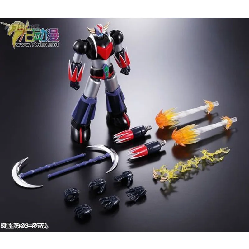 Bandai Genuine SUPER ROBOT CHOGOKIN GRENDIZER UFO Anime Action Figure Collectible Model Toy Ornament Gift Children Boy Christmas