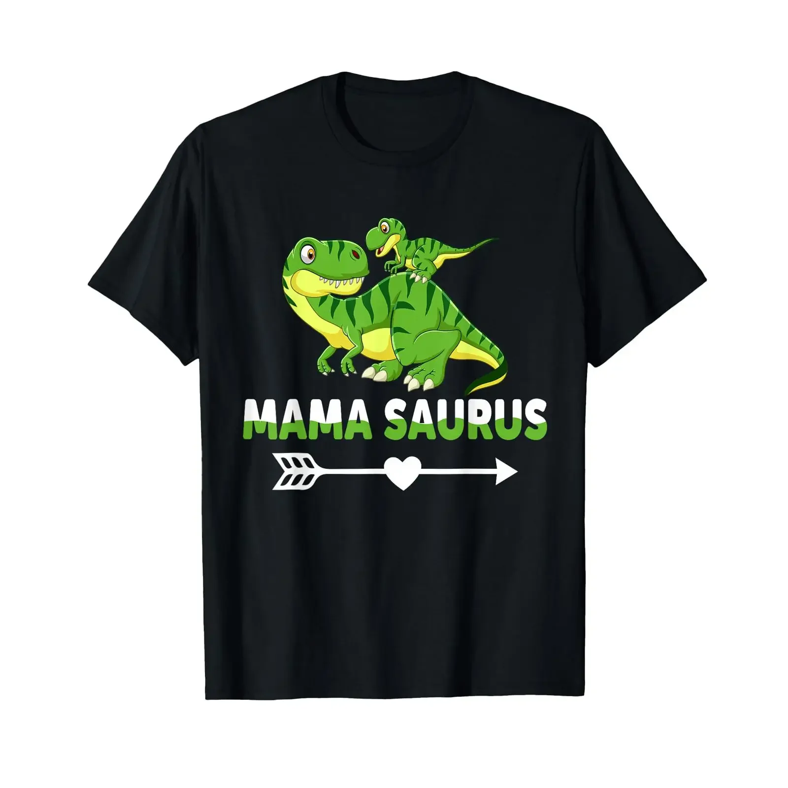 Mama Saurus Rex Idea Partner Look for Dino Fans T Shirt vintage Washed Versatile Casual Breathable Unisex Stretched