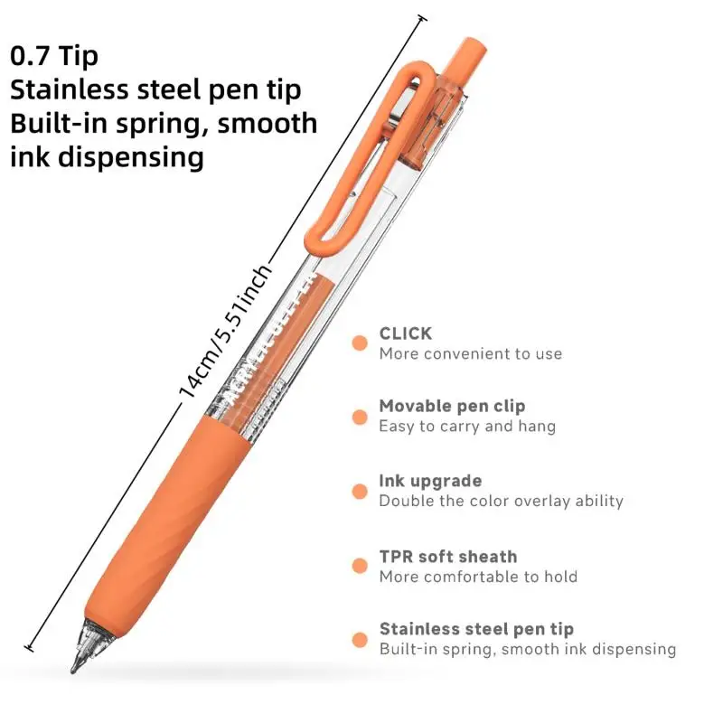 Languo36/54/72/90 Color Acrylic Paint Gel Pen Retractable 0.7mm Tip Handbook Pen Suitable for Students Drawing and Doodling