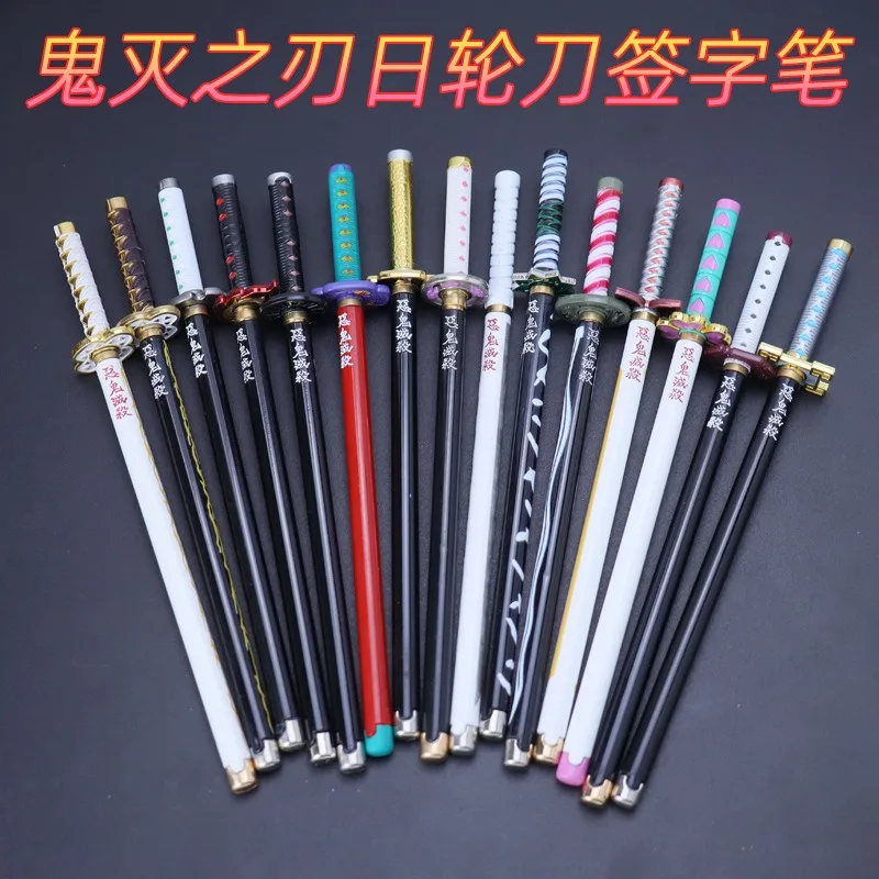 Ghost Blade signature pen weapon model, boy pen charcoal Jiro signature gel pen small gift.