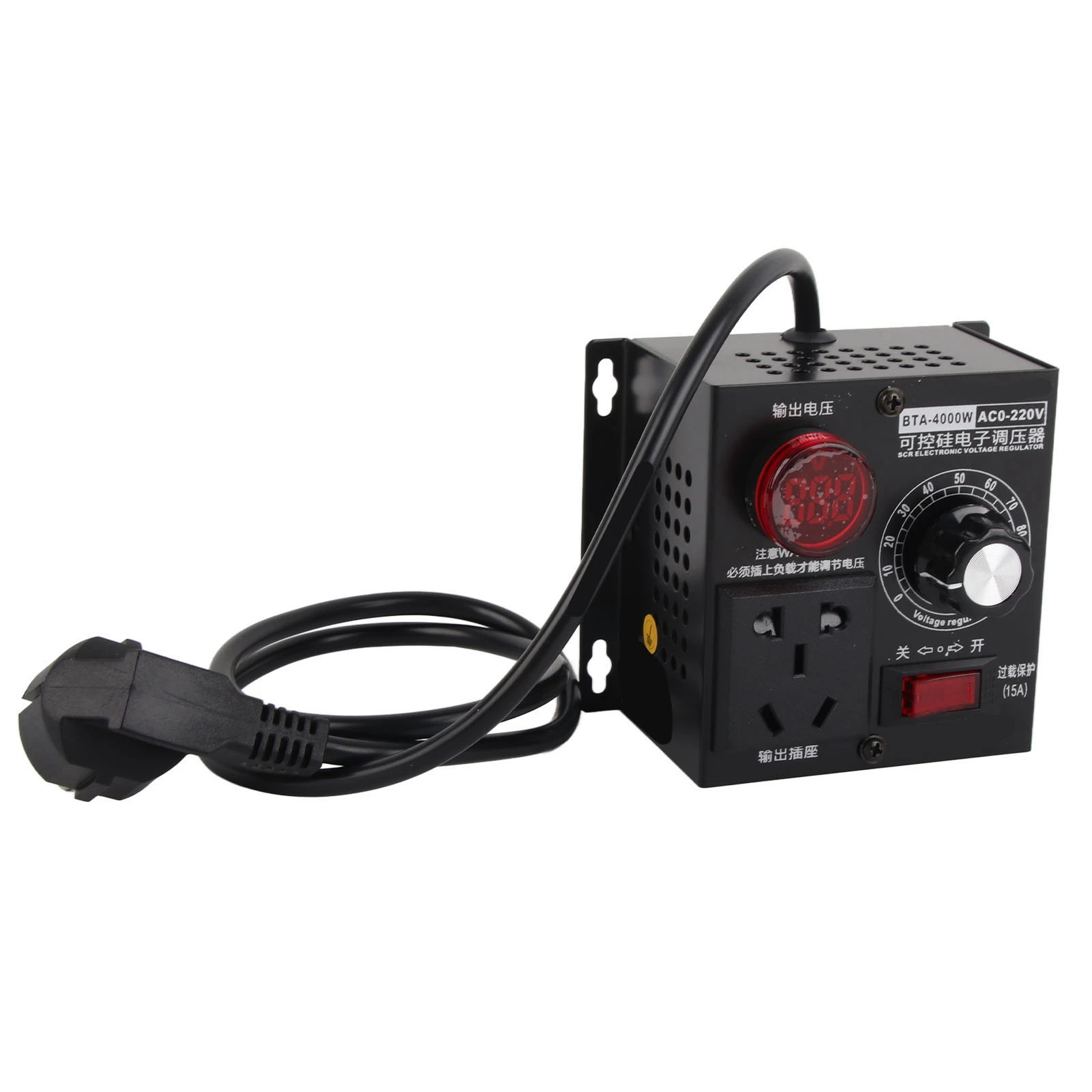 AC 4000W SCR Voltage Regulator Motor Fan Speed Controller Dimmer