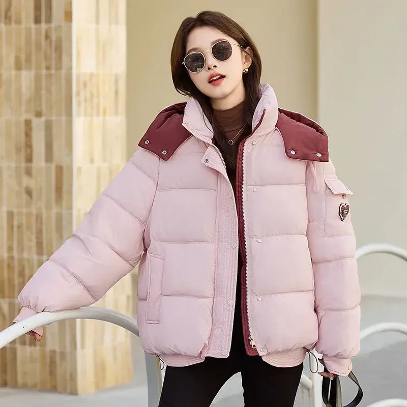 Winter Women's Cold Coat Parkas Super Hot Coats Hooded Cotton Padded Jacket Puffer Jackets Womens Winter Clothing Streetwear