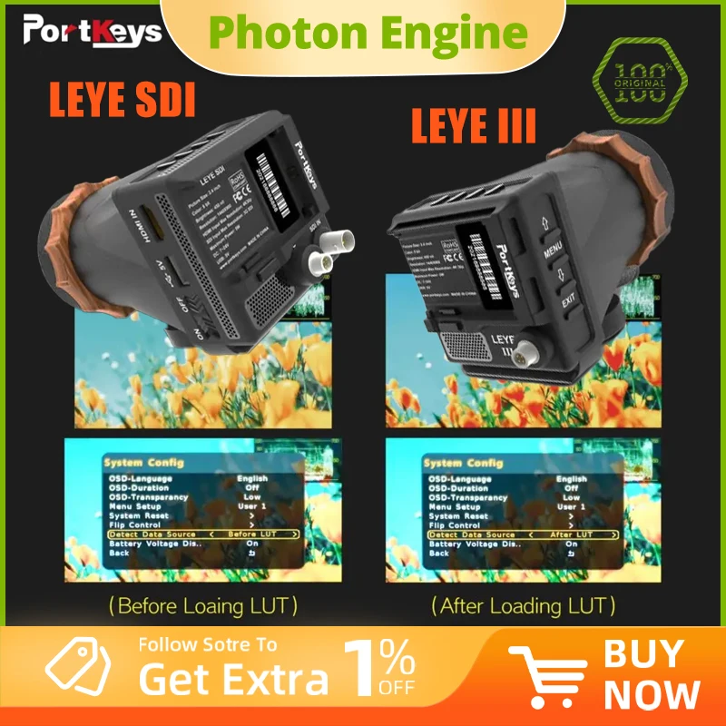 PORTKEYS LEYE III 4K HDMI / LEYE SDI 3G-SDI & HDMI 2.4