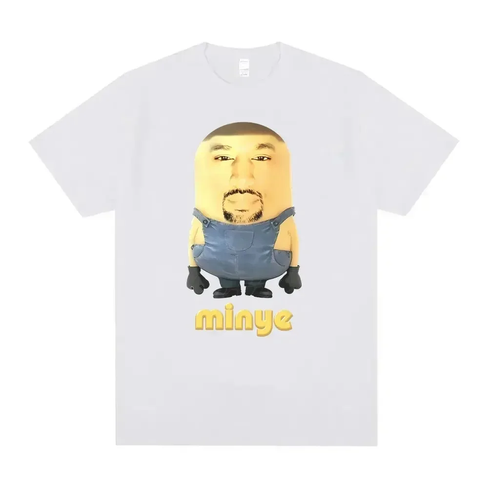 Rapper Kanye West Minye Lustiges Meme T-Shirt Damen Hip Hop Vintage T-Shirt Mode Harajuku Kawaii T-Shirt Damen Y2K Kleidung – Detail 5