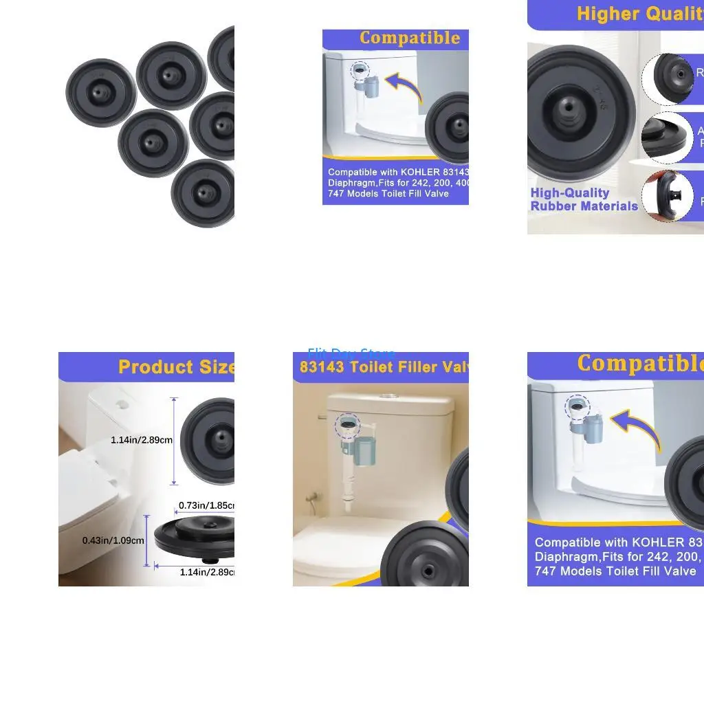 F92C Durability Toilet Tanks Seals to Prevent Water Waste Save Up to 10000 Gallons Annually and Ensure Quiet Operation
