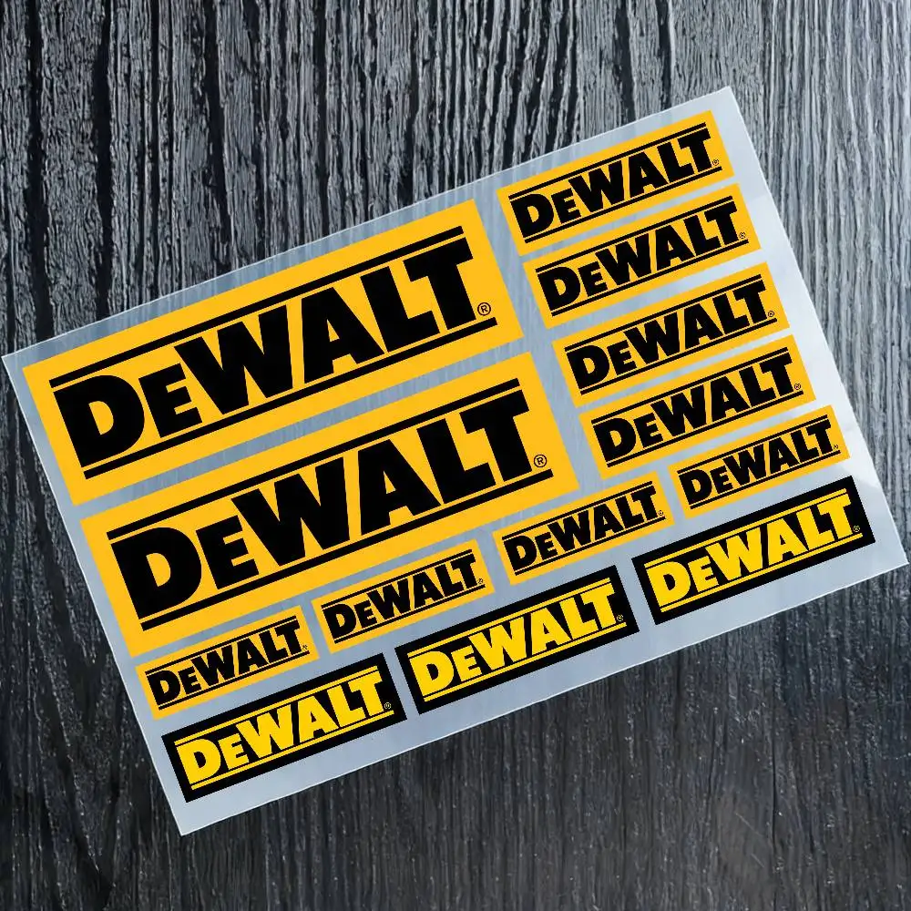 Stickers Moto Sticker For DeWalt Auto Body Bumper Windows Motorcycle Laptop Walls Vinyl Decal Car Tuning Accessories