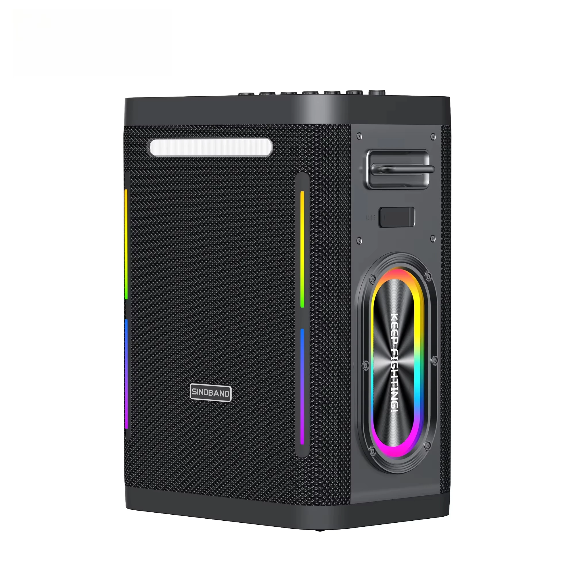 

300W Portable Party Box Outdoor Wireless Speaker Super Bass RGB Lights IPX5 TWS U-Disk TF AUX Karaoke Computer