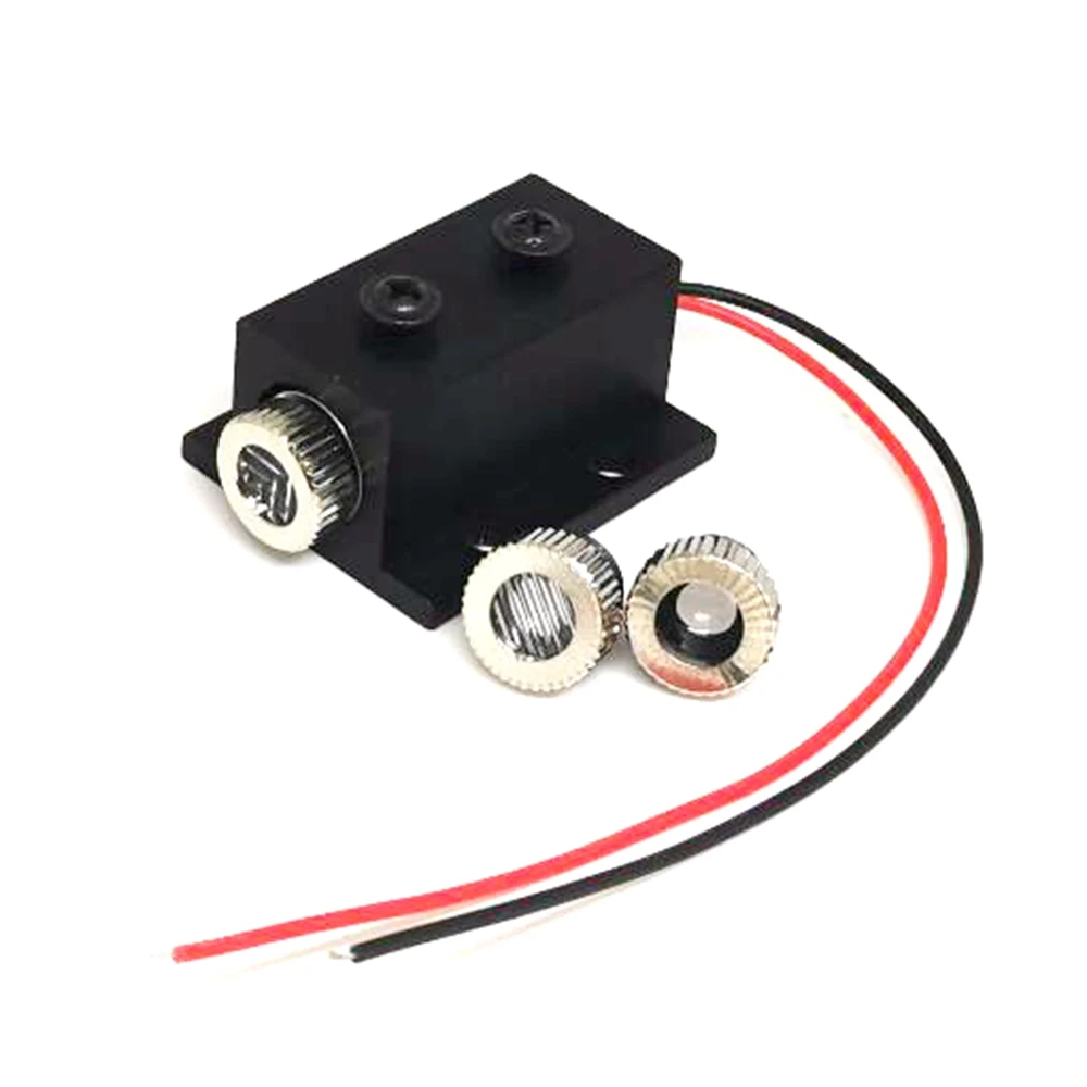 Focusable 30mW 650nm Red Laser Diode Module With Dot Line Cross Beam Caps Heatsink Holder