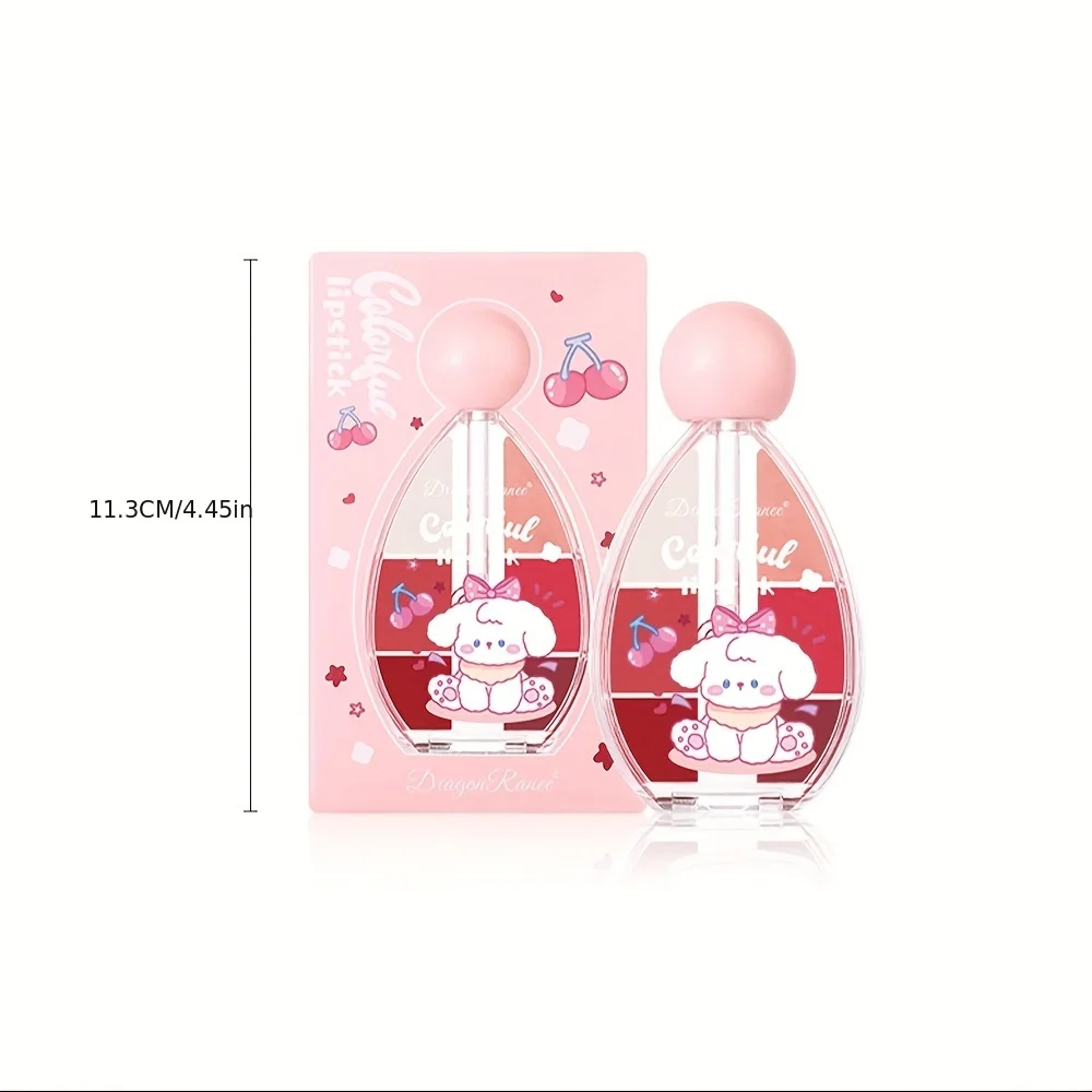 6-Color Solid Hydrating and Moisturizing Lipstick DIY Lipstick Tray 6-color Lip Makeup Tool Natural Long-lasting Lip gloss