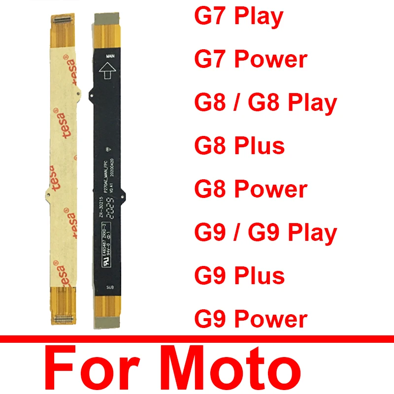 Cable flexible de placa base LCD para Motorola Moto G7 G8 G9 Play G7 G8 G9 Power G8 G9 Plus, conector de placa base, cinta flexible, repuestos