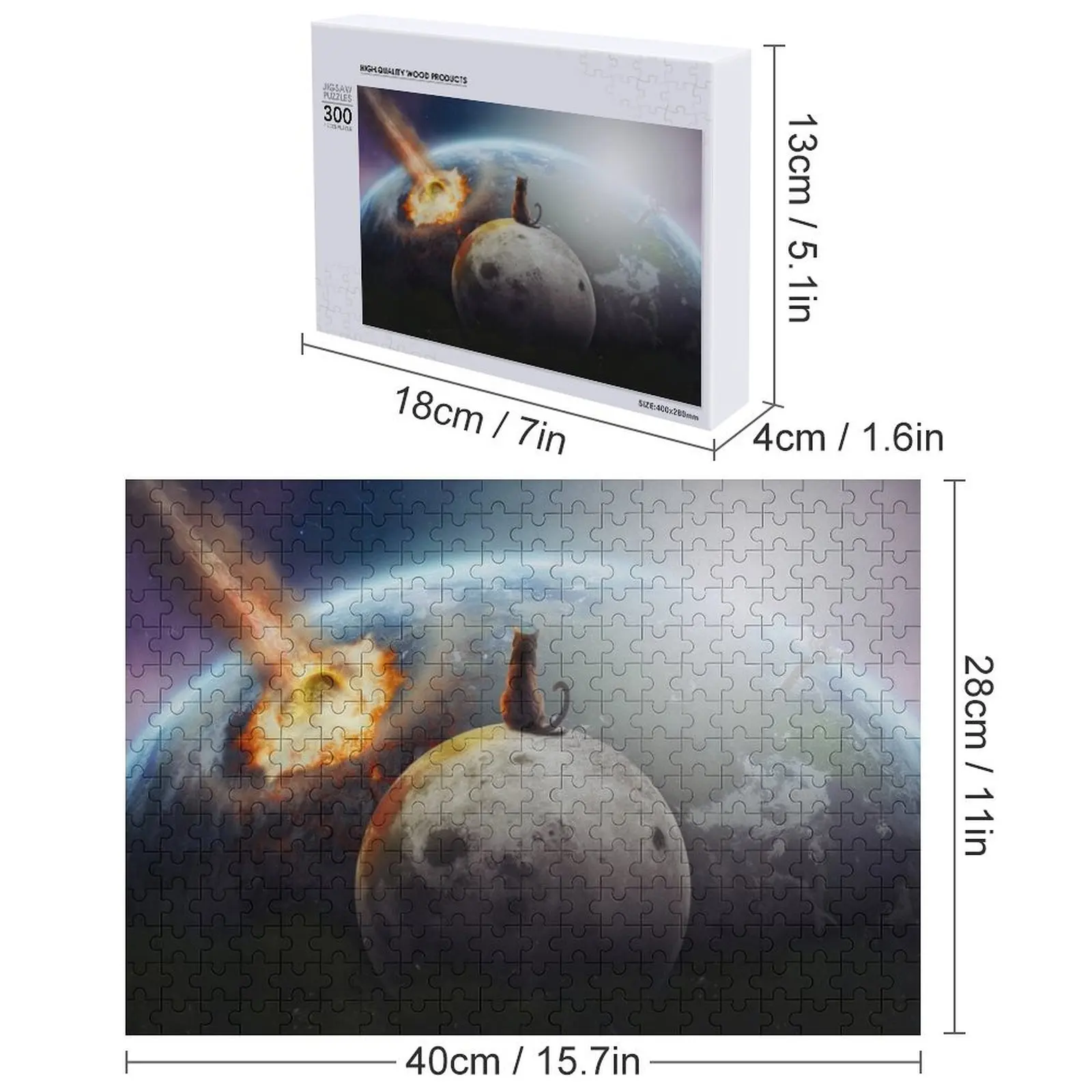 Puzzle Cat Victory, cadeaux personnalisés pour enfants, cadeau personnalisé