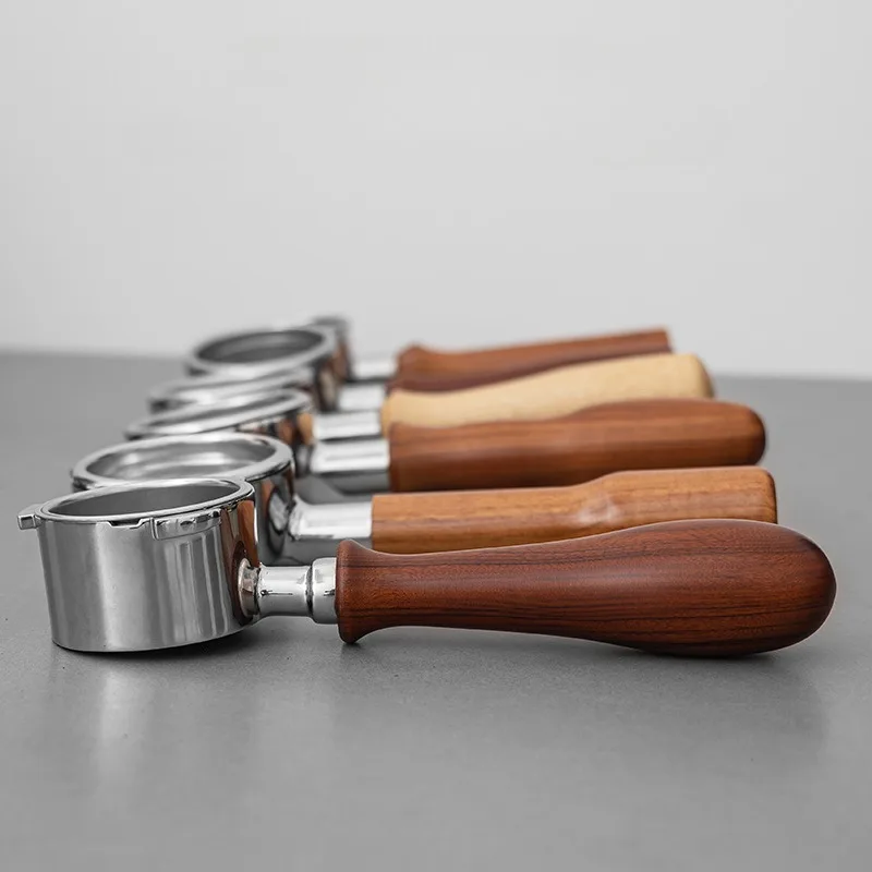 M10 Portafilter Coffee Handle Espresso Semi-automatic Cafe Machine Solid Wooden Handle Coffee Accessories for Barista