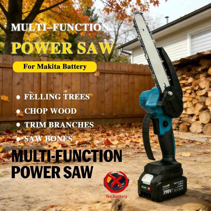 

1700RPM 6 Inch Mini Electric Chainsaw One Hand Portable Tree Wood Cutter Pruning Tool for Gardening and Yard Work