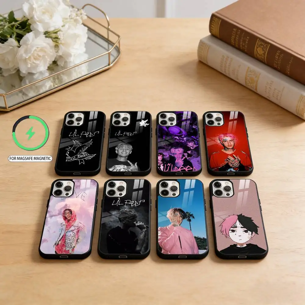 

Rapper L-Lil P-Peep Phone Case For iPhone17,16,15,14,13,12,11 Plus,Pro Max Magnetic For Magsafe Wireless Charging