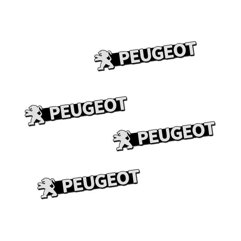 4 قطعة ثلاثية الأبعاد الألومنيوم المتكلم مكبر صوت ستيريو شارة شعار ملصقات السيارات لبيجو 2008 208 308 508 408 3008 307 207 107 607 106 406