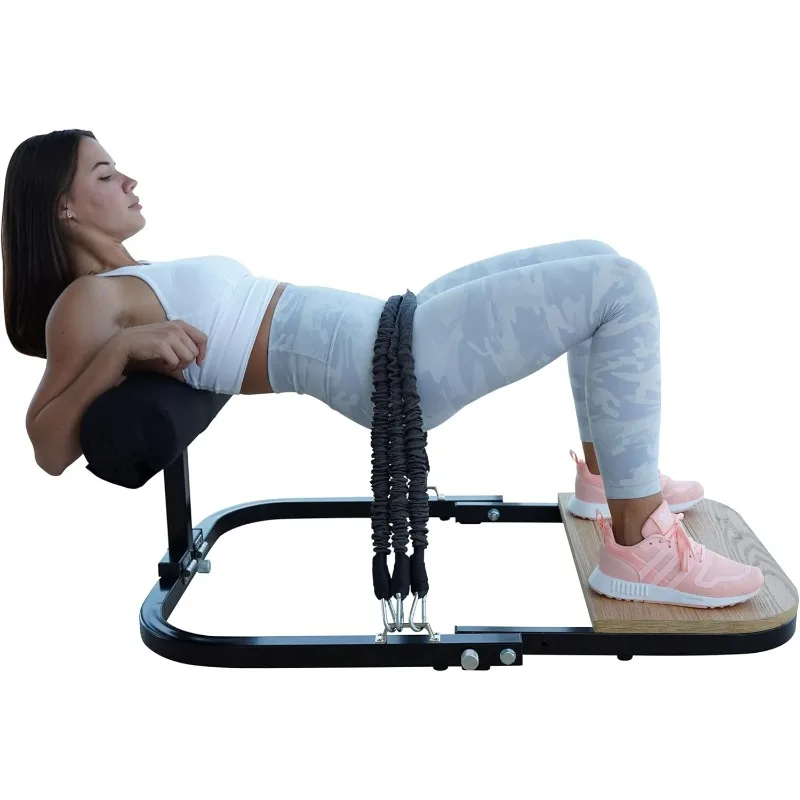 Máquina de empuje de cadera BootySprout para entrenamiento de glúteos de alta resistencia - Entrenamiento de gimnasio en casa - Viene con 45, 90