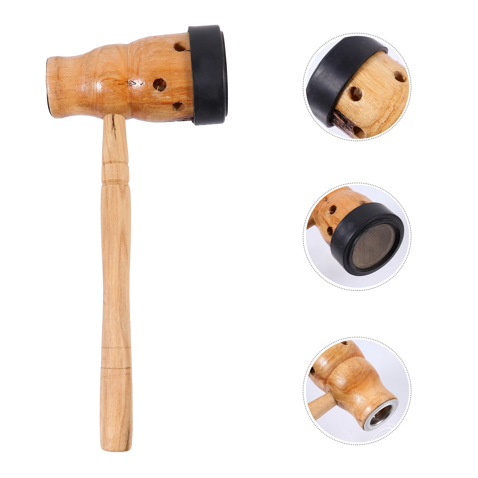 1pc Wooden Moxibustion Tool Handheld Moxibustion Can Moxa Box Massage Supply Moxa Massage Tool