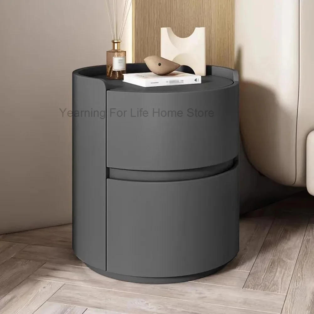 

Minimalist Storage Nightstand Trendy Luxury Space Saving Modern Night Table Beautiful Elegant Premium Mesa De Noche Furniture