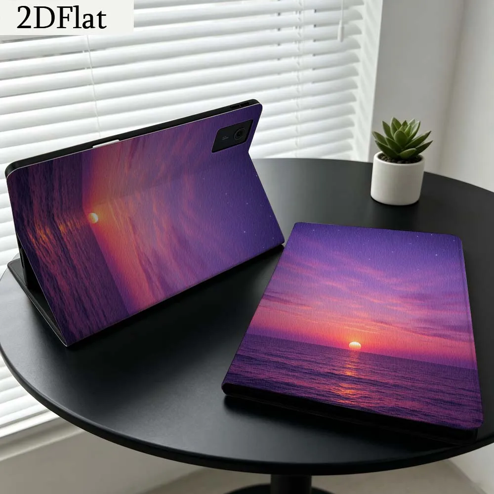 Starry Crescent Beach Light For Lenovo Xiaoxin Pad Pro Tab K11 K10 Y900 3rd Y700 P11 P12 11.5 12.7 8.8 Inch Tablet Case Gift