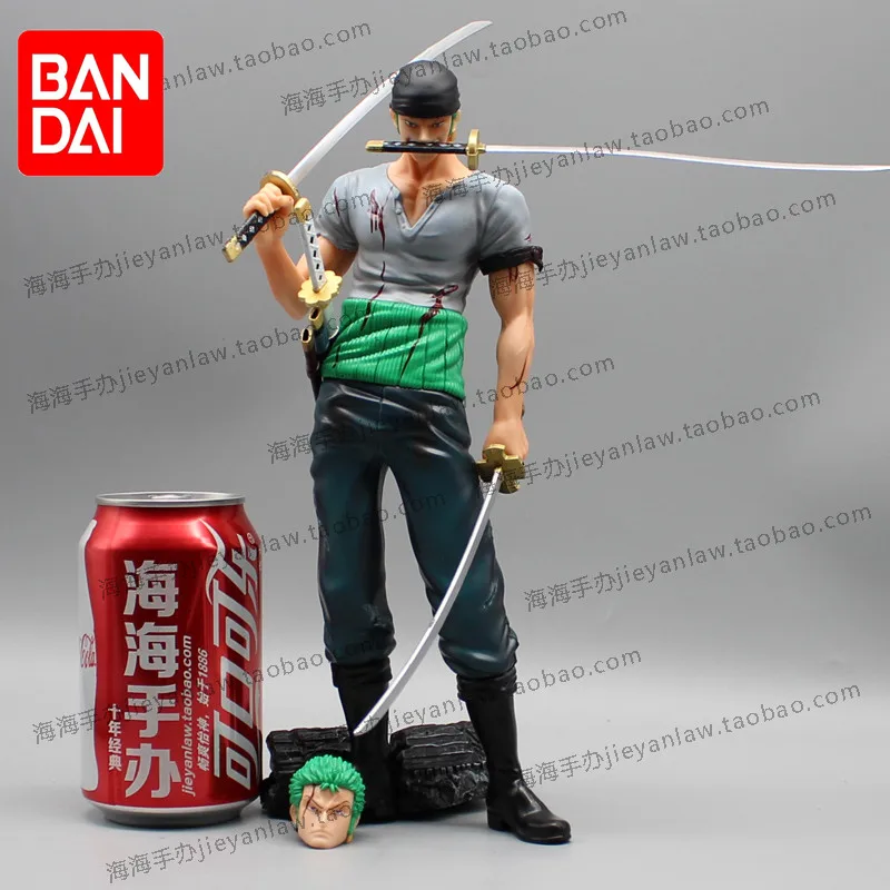 

One Piece Action Figure Ao Roronoa Zoro Two Years Ago Figurine Anime Statue Dolls 2 Heads Xmas Gift Toys Collection Pvc Model