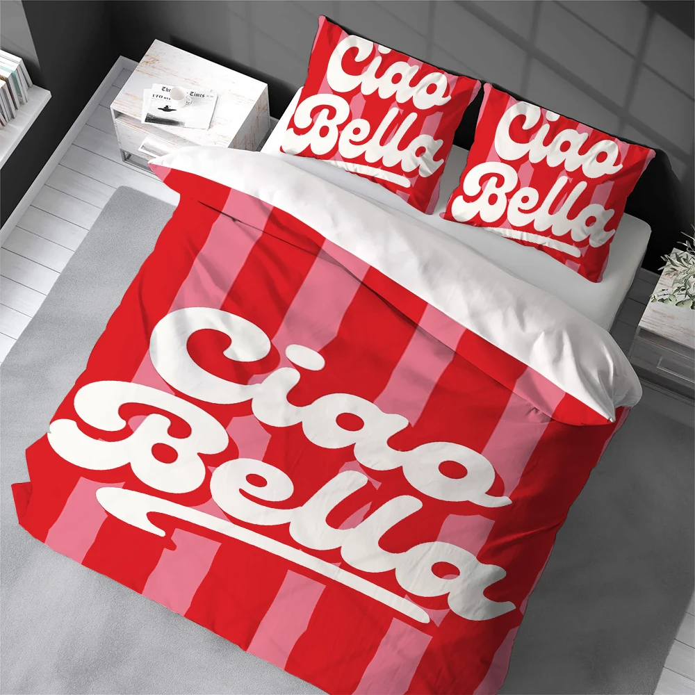 

Комплект постельного белья C-ciaos B-bellas: пододеяльник, 3 предмета, мягкий хлопок, для дома, студенческого общежития, подарок