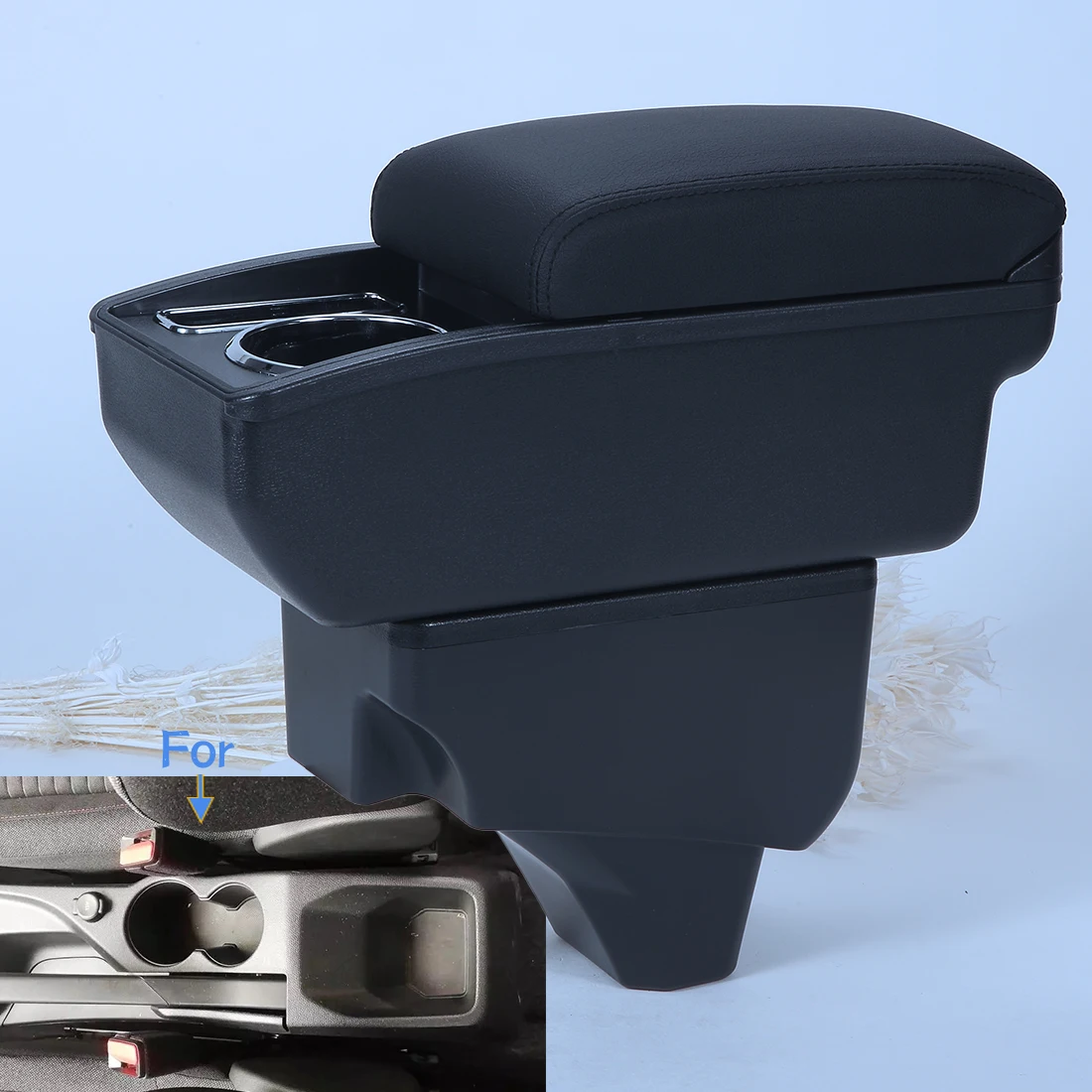 

For Peugeot 208 Armrest Box For Peugeot 2008 2019-2024 Car Armrest Storage Box Dedicated Retrofit parts Interior Car Accessories