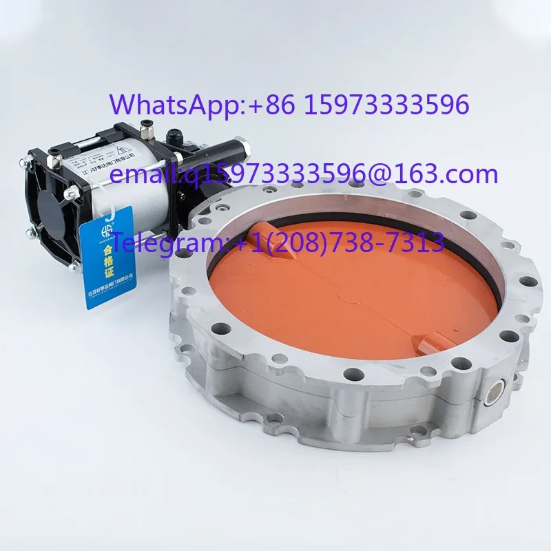 Pneumatic Dust Butterfly Valve for Cement Plant Mixing Powder Control DN100 125 150 200 250 300