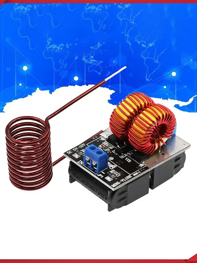 120 واط صغيرة ZVS آلة التدفئة تيار مستمر 5-12.0 فولت المدخلات الجهد جهاز تسخين حثي عالية التردد وحدة امدادات الطاقة