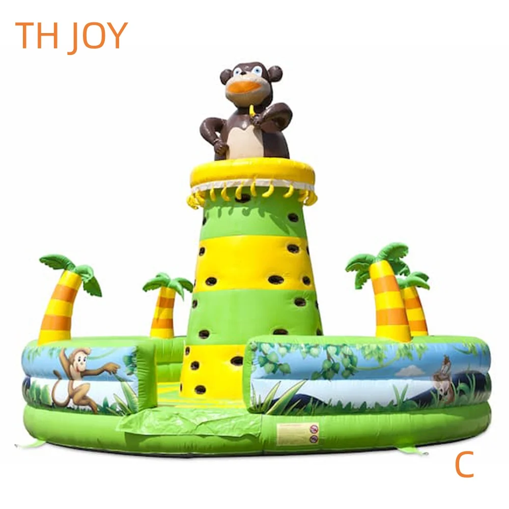 Team Building Game commerical Inflatable Rock Climbing Wall Sports Games mountain Wall safe for kids and adults