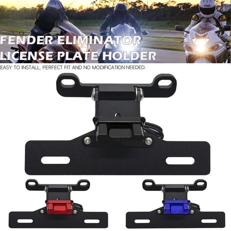 

For SUZUKI HAYABUSA GSX 1300R 2021-2025 GSX1300R Rear Tail Tiday Fender Eliminator LED Light License Plate Holder Bracket