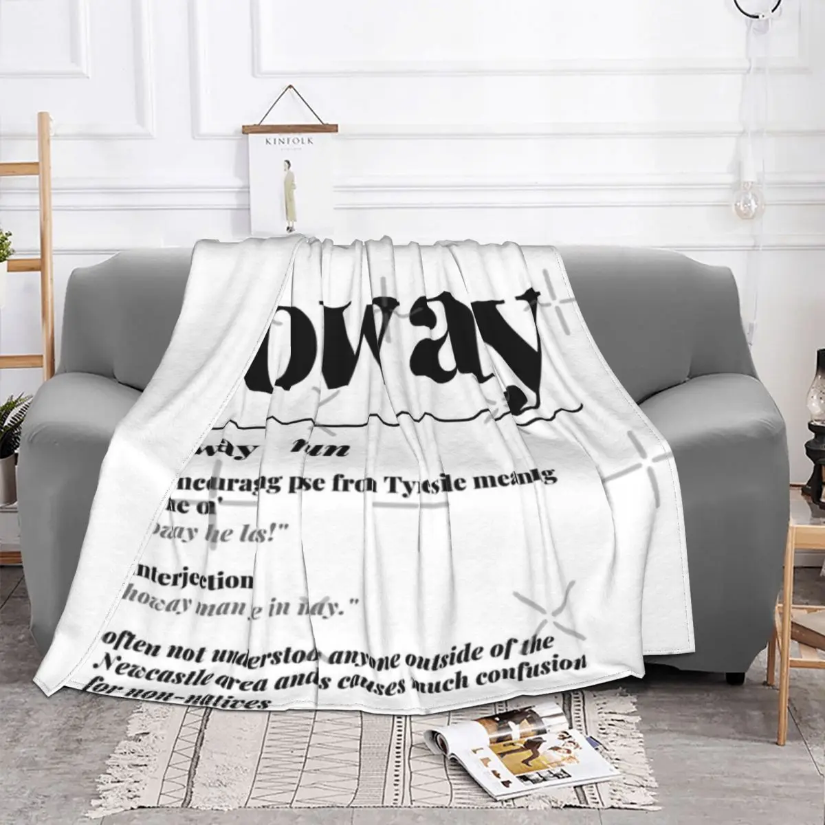 Howay Newcastle City Definition Print Plush Blanket Blankets & Throws Winter Warm Blanket Throw Blanket