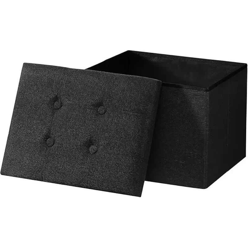 for  Modern Foldable Storage Stool Bench 43x33x33cm Space Saving Footstool  School Entrance Living Room Furniture
