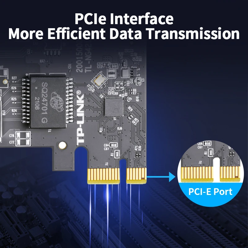 TP-Link 2.5G PCIe بطاقة الشبكة 2.5Gbe إيثرنت واجهة محول 10/100M/1G/2.5Gbps نيك متوافق مع ويندوز/لينكس TL-NG421