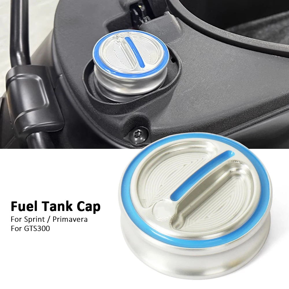 

Motorcycle CNC Aluminum Gas Fuel Tank Cap With Logo Cap New For Vespa Sprint Primavera 125 150 GTS300 GTS 300 Super HPE