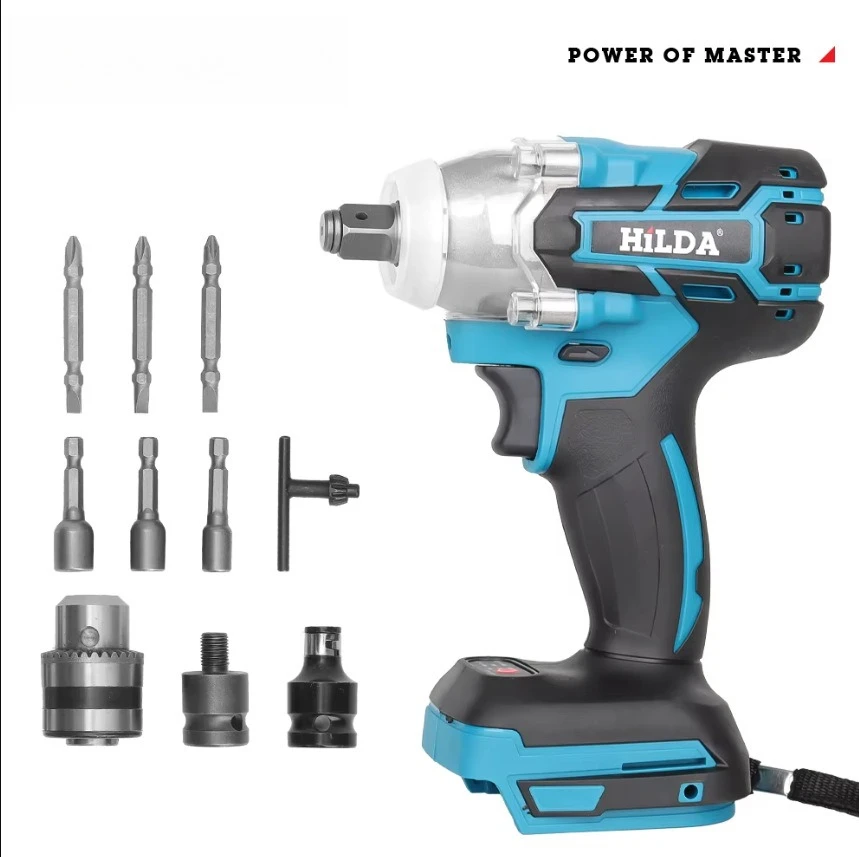 

Brushless electric wrench household fastening screw accessories scaffold lithium battery wrench set